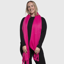 Load image into Gallery viewer, THSS2642: Rose Pink: Chunky Plain Scarf