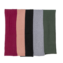 Load image into Gallery viewer, THSS2660: Black: Pattern Rib Knit Scarf