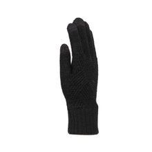 Load image into Gallery viewer, THSS2660GX: Black: Pattern Rib Knit Gloves
