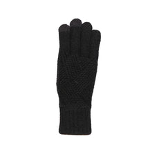 Load image into Gallery viewer, THSS2660GX: Black: Pattern Rib Knit Gloves
