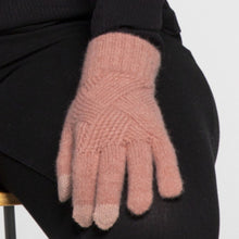 Load image into Gallery viewer, THSS2661GX: Winter Pink: Pattern Rib Knit Gloves