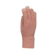 Load image into Gallery viewer, THSS2661GX: Winter Pink: Pattern Rib Knit Gloves