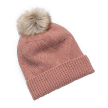 Load image into Gallery viewer, THSS2661HX: Winter Pink: Pattern Rib Knit Beanie