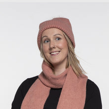 Load image into Gallery viewer, THSS2661HX: Winter Pink: Pattern Rib Knit Beanie