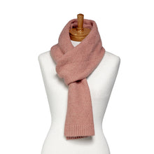 Load image into Gallery viewer, THSS2661: Winter Pink: Pattern Rib Knit Scarf