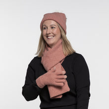 Load image into Gallery viewer, THSS2661: Winter Pink: Pattern Rib Knit Scarf