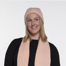 Load image into Gallery viewer, THSS2666HX: Peach : Cable Knit Beanie