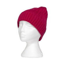 Load image into Gallery viewer, THSS2667HX: Hot Pink: Cable Knit Beanie