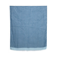 Load image into Gallery viewer, THSS2678: Blue: Little Paisley Monogram Scarf