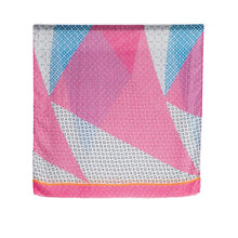 Load image into Gallery viewer, THSS2681: Pink: Geometric Shapes Scarf