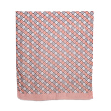 Load image into Gallery viewer, THSS2687: Pastel Apricot: Mosaic Pattern Scarf