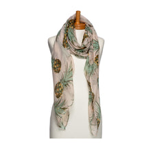 Load image into Gallery viewer, THSS2689: Beige: Pineapple Scarf