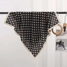 Load image into Gallery viewer, THSS2690: Black: Floral Dots Border Scarf - J'adore Gifts