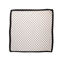 Load image into Gallery viewer, THSS2691: White: Floral Dots Border Scarf