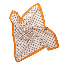 Load image into Gallery viewer, THSS2692: Tangerine: Floral Dots Border Scarf - J'adore Gifts