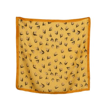 Load image into Gallery viewer, THSS2693: Marigold Yellow: Bell Flower Square Scarf - J'adore Gifts