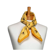 Load image into Gallery viewer, THSS2693: Marigold Yellow: Bell Flower Square Scarf - J'adore Gifts