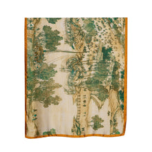 Load image into Gallery viewer, THSS2698: Green: Chinese Village Scarf
