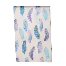 Load image into Gallery viewer, THSS2720: Blue: Feather Pattern Scarf