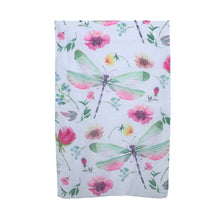 Load image into Gallery viewer, THSS2736: White: Dragonfly Garden Scarf