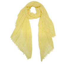Load image into Gallery viewer, THSS2749: Yellow: Plain Pastel Scarf