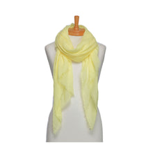 Load image into Gallery viewer, THSS2749: Yellow: Plain Pastel Scarf