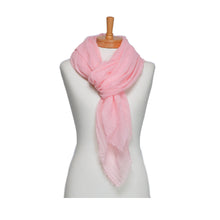 Load image into Gallery viewer, THSS2751: Pink: Plain Pastel Scarf