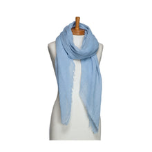 Load image into Gallery viewer, THSS2752: Blue: Plain Pastel Scarf
