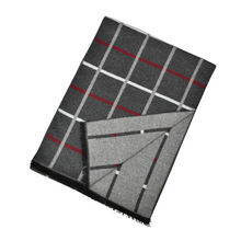 Load image into Gallery viewer, THSS2759: Grey: Reversible Checkered Scarf