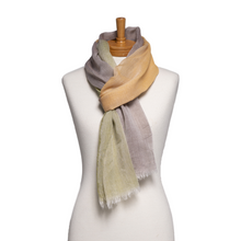 Load image into Gallery viewer, THSS2774: Sage: Checkered Scarf