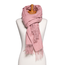 Load image into Gallery viewer, THSS2782: Rose: Luxe Plain Scarf