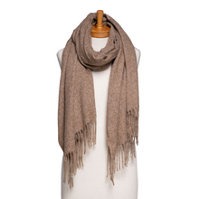 Load image into Gallery viewer, THSS2784: Brown: Luxe Plain Scarf - J'adore Gifts