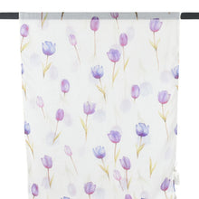 Load image into Gallery viewer, THSS2796: Purple: Blooming Tulips Scarf