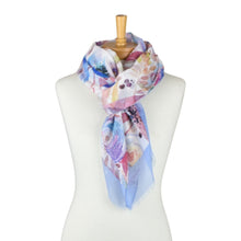 Load image into Gallery viewer, THSS2800: Purple: Botanical Bloom Scarf