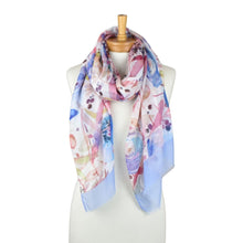 Load image into Gallery viewer, THSS2800: Purple: Botanical Bloom Scarf