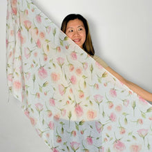 Load image into Gallery viewer, THSS2802: Pink: Rose Garden Scarf