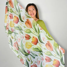 Load image into Gallery viewer, THSS2803: Multicolour: Tulip Garden Scarf