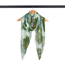 Load image into Gallery viewer, THSS2811: Green: Peony Floral Scarf