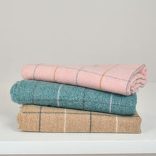 Load image into Gallery viewer, THSS2813: Brown: Grid Check Scarf