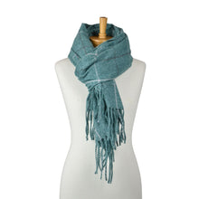 Load image into Gallery viewer, THSS2815: Emerald Green: Grid Check Scarf