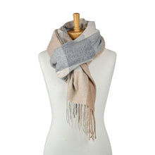 Load image into Gallery viewer, THSS2820: Camel: Autumn Checkered Scarf