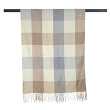 Load image into Gallery viewer, THSS2820: Camel: Autumn Checkered Scarf