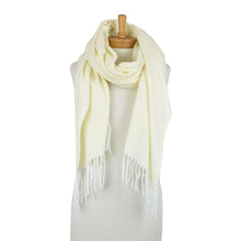 Load image into Gallery viewer, THSS2831: Ivory: Luxe Soft Plain Scarf