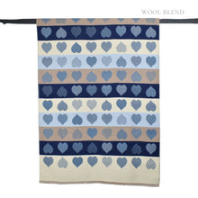 Load image into Gallery viewer, THSS2832: Blue: Reversible Block SweetHearts Scarf