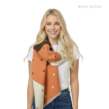 Load image into Gallery viewer, THSS2843: Mocha: Reversible SweetHearts Scarf