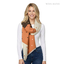 Load image into Gallery viewer, THSS2843: Mocha: Reversible SweetHearts Scarf