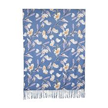 Load image into Gallery viewer, THSS2857: Cobalt Blue: Magnolia Garden Scarf