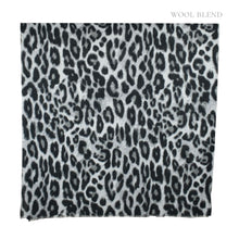 Load image into Gallery viewer, THSS2861: Grey: Lux Leopard Scarf