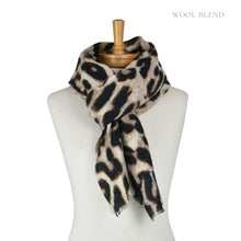 Load image into Gallery viewer, THSS2862: Beige: Lux Leopard Scarf