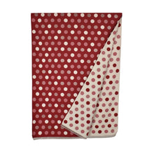 Load image into Gallery viewer, THSS2864: Red: Reversible Multi Polka Dots Scarf